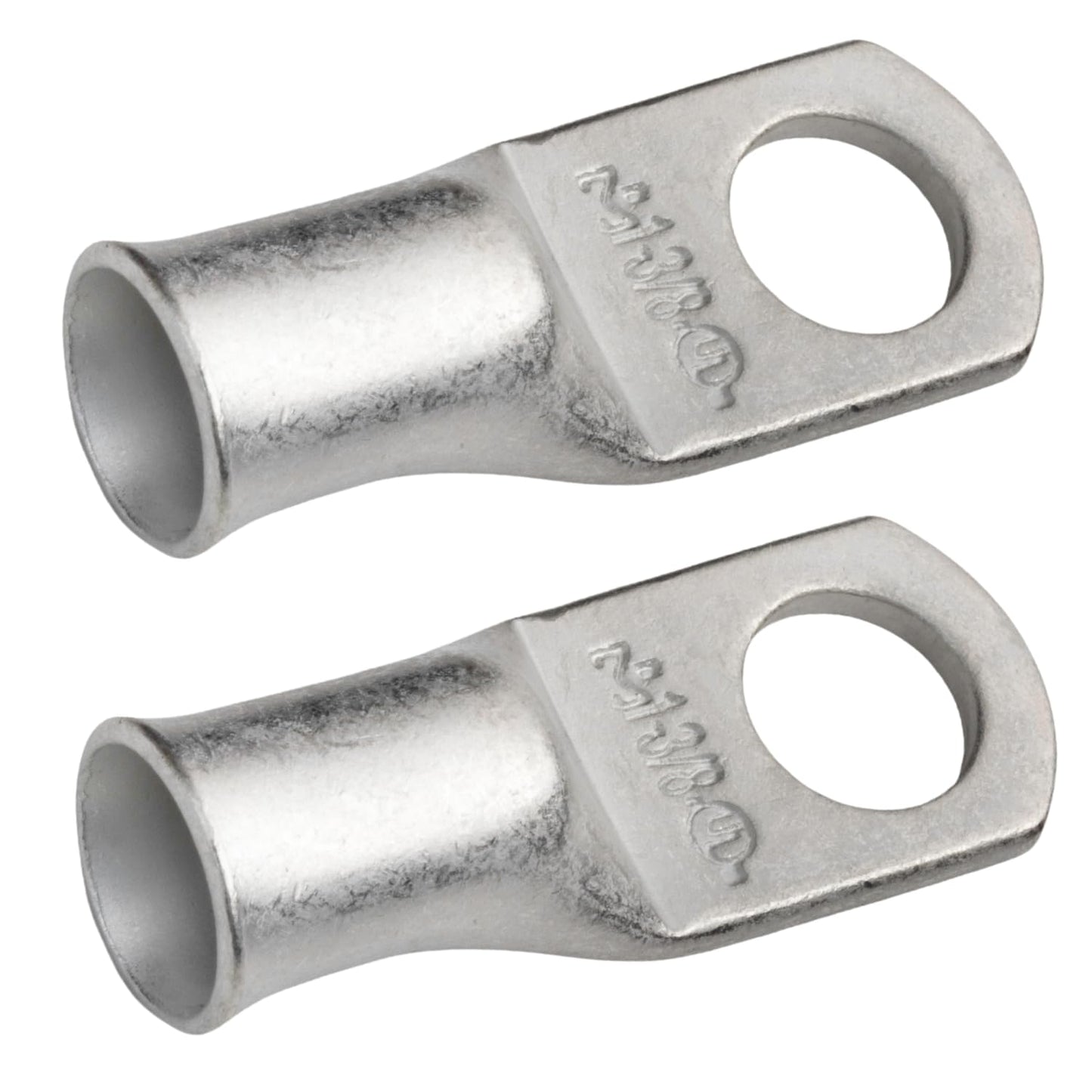 1AWG(1 Gauge) 3/8" Stud, Tinned Copper Battery Cable Ends, Wire Lugs, Marine Grade, MD0138P