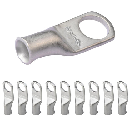 8 AWG (8 Gauge) 5/16" Stud, Tinned Copper Battery Cable Ends, Wire Lugs, Marine Grade, MD0856P