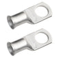 1AWG (1 Gauge) 1/2" Stud, Tinned Copper Battery Cable Ends, Wire Lugs, Marine Grade, MD0112PW