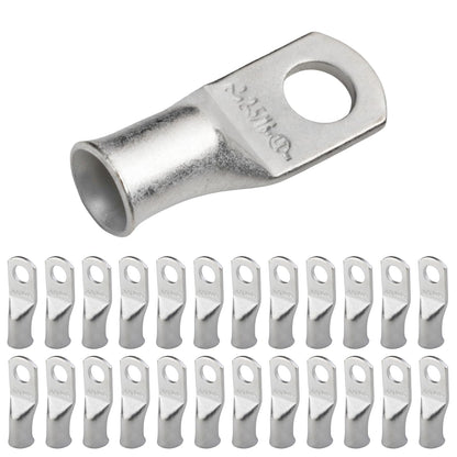 2 AWG (2 Gauge) 5/16" Stud, Tinned Copper Battery Cable Ends, Wire Lugs, Marine Grade, MD0256P