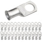 1AWG (1 Gauge) 1/2" Stud, Tinned Copper Battery Cable Ends, Wire Lugs, Marine Grade, MD0112PW