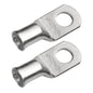 1AWG (1 Gauge) 3/8" Stud, (Wide Pad) Tinned Copper Battery Cable Ends, Wire Lugs, Marine Grade, MD0138PW