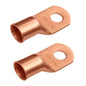 250 MCM, 1/2" Stud, Bare Copper Battery Cable Ends, Wire Lugs, Heavy Duty, MD25012U