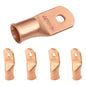 2/0 AWG (00 Gauge) 1/4" Stud, Bare Copper Battery Cable Ends, Wire Lugs, Heavy Duty, MD2014U