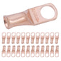 6 AWG (6 Gauge) 5/16" Stud, Bare Copper Battery Cable Ends, Wire Lugs, Heavy Duty, MD0656U