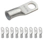 6 AWG (6 Gauge) 1/4" Stud, Tinned Copper Battery Cable Ends, Wire Lugs, Marine Grade, MD0614P