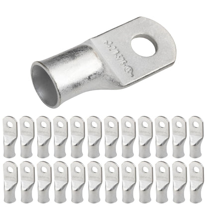 2/0 AWG (00 Gauge) 5/16" Stud, Tinned Copper Battery Cable Ends, Wire Lugs, Marine Grade, MD2056P