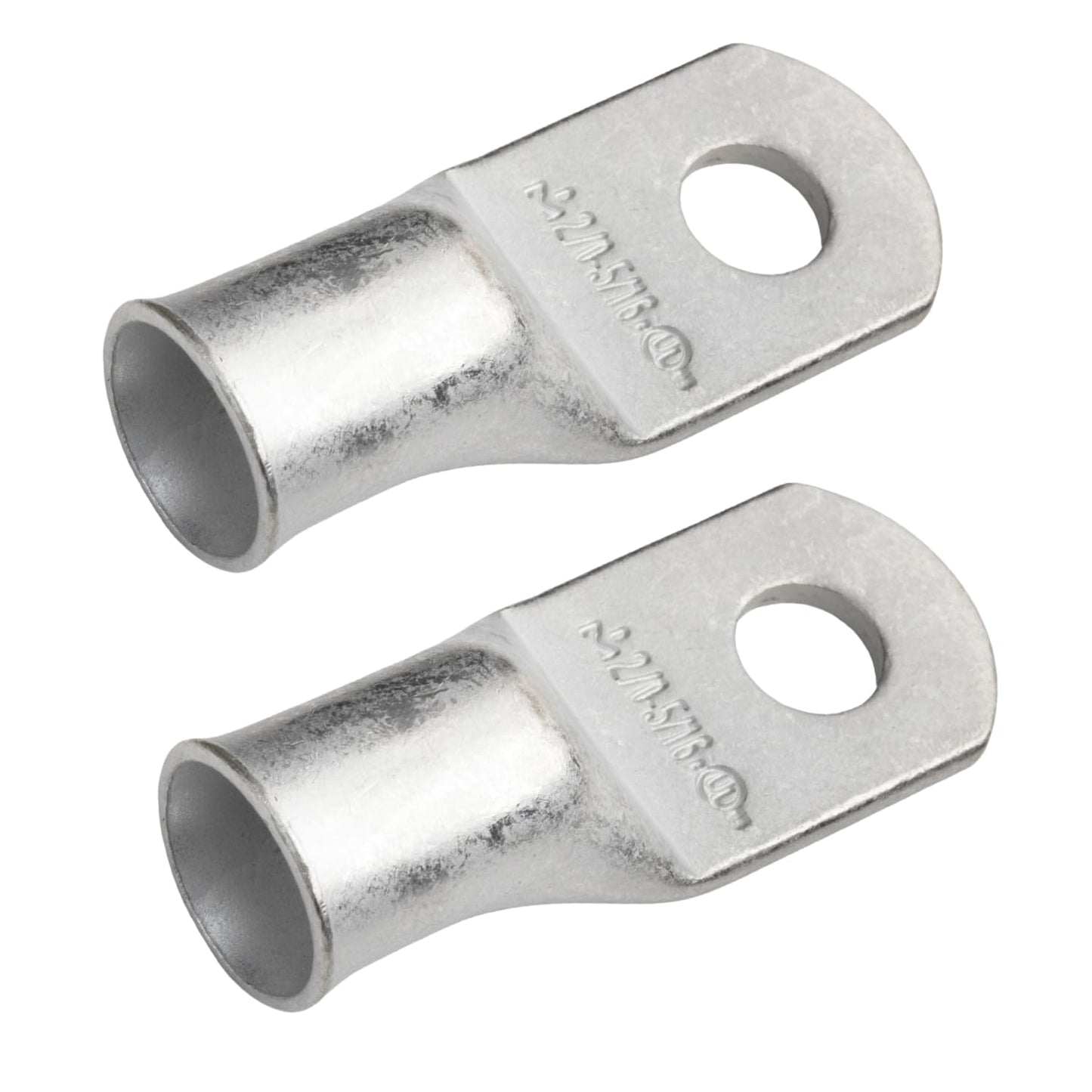 2/0 AWG (00 Gauge) 5/16" Stud, Tinned Copper Battery Cable Ends, Wire Lugs, Marine Grade, MD2056P