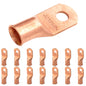2/0 AWG (00 Gauge) 5/16" Stud, Bare Copper Battery Cable Ends, Wire Lugs, Heavy Duty, MD2056U