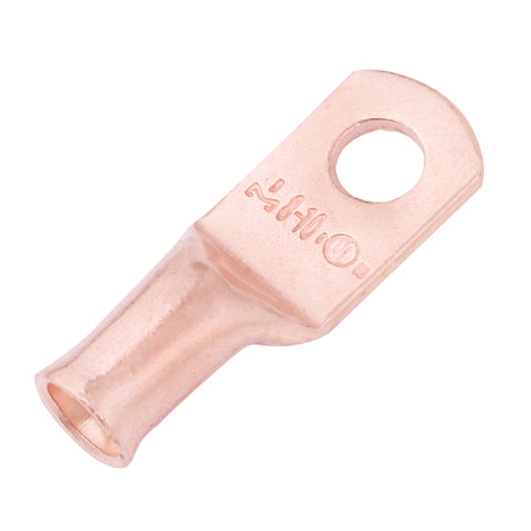 8 AWG #10 Stud, Wire Lugs, Bare Copper, Battery Cable Ends, Heavy Duty, MD0810U
