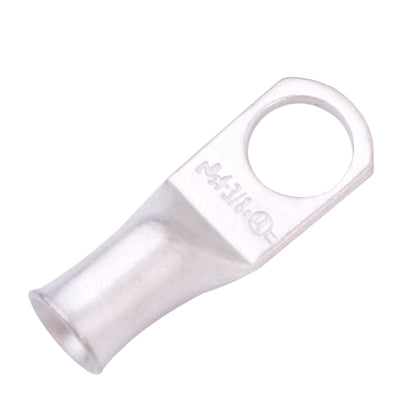 4 AWG (4 Gauge) 3/8" Stud, Tinned Copper Battery Cable Ends, Wire Lugs, Marine Grade, MD0438P