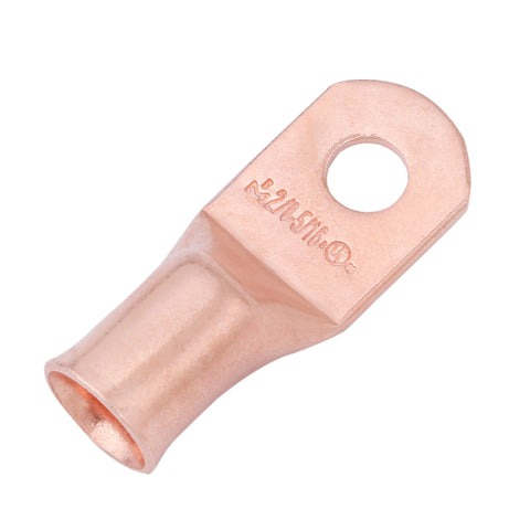2/0 AWG, 5/16" Stud, Bare Copper Battery Cable Ends, Wire Lugs, Heavy Duty, MD2056U