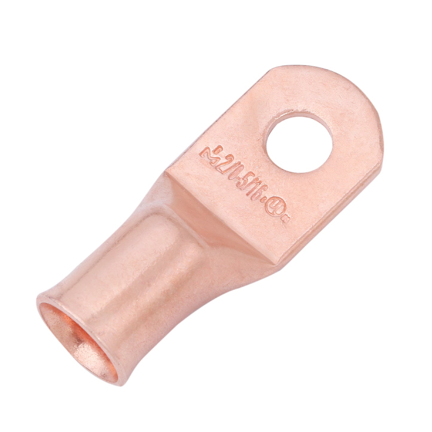 2/0 AWG (00 Gauge) 5/16" Stud, Bare Copper Battery Cable Ends, Wire Lugs, Heavy Duty, MD2056U