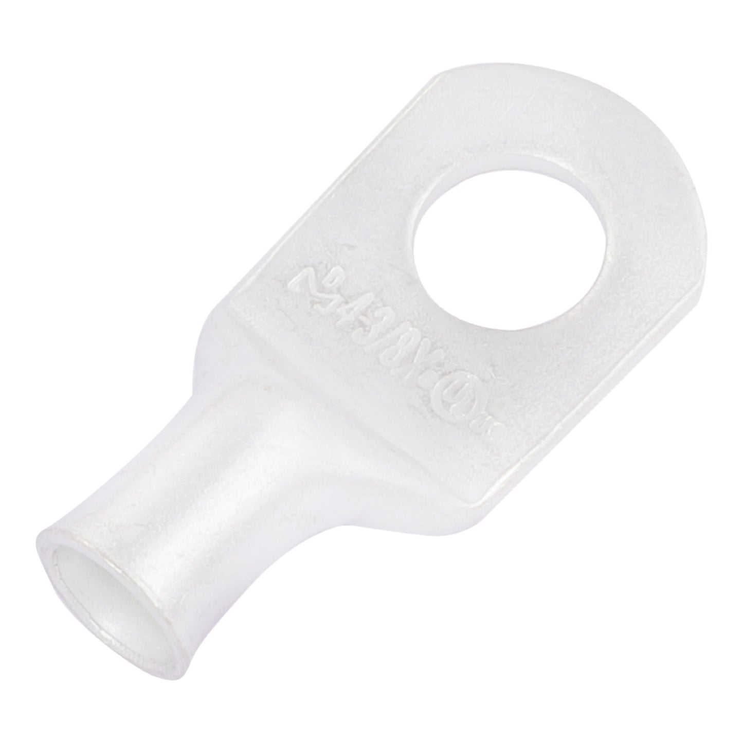 4 AWG (4 Gauge) 3/8" Stud, (X-Wide Pad) Tinned Copper Battery Cable Ends, Wire Lugs, Marine Grade, MD0438PX