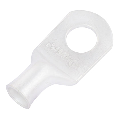 4 AWG (4 Gauge) 3/8" Stud, (X-Wide Pad) Tinned Copper Battery Cable Ends, Wire Lugs, Marine Grade, MD0438PX