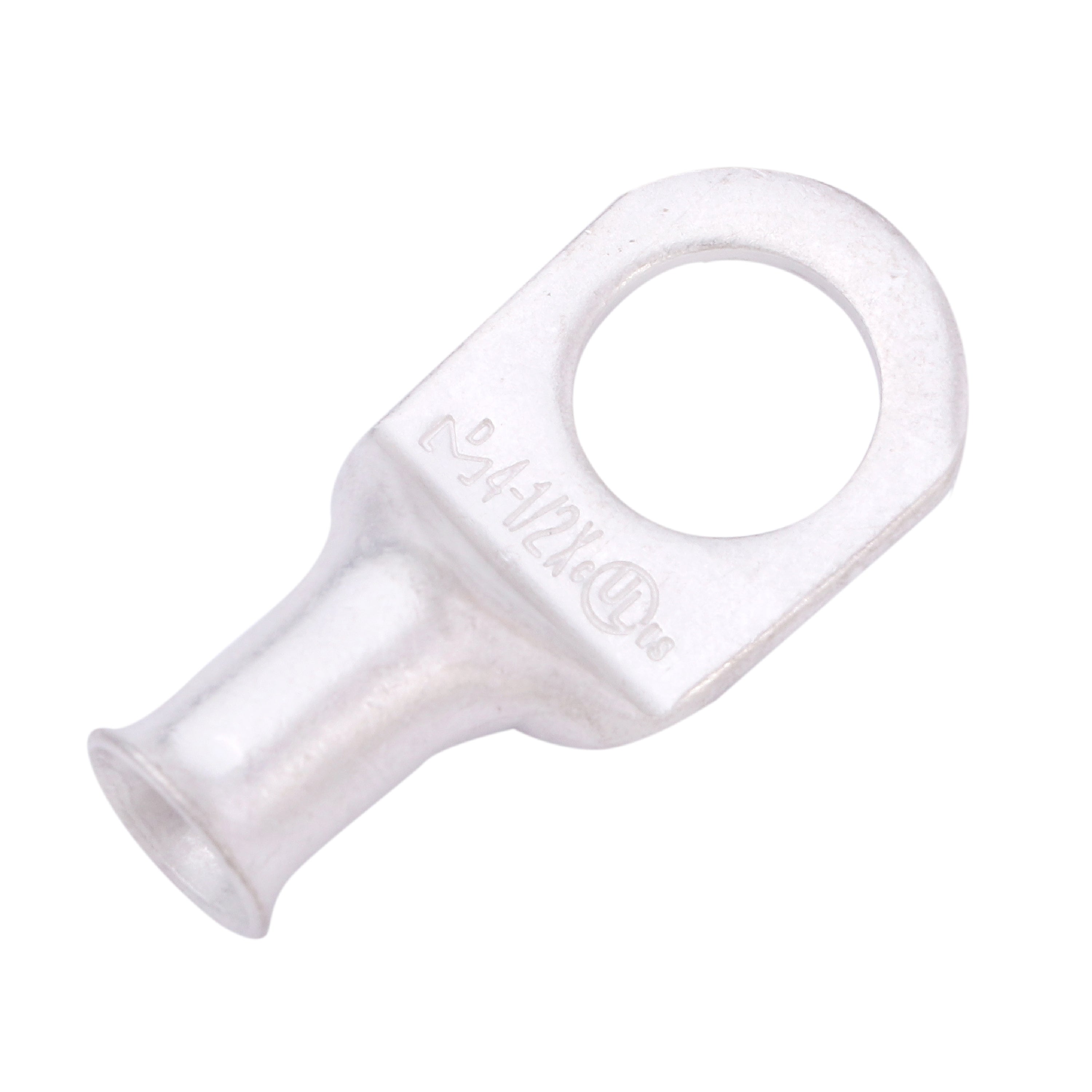 20-Pack 4 AWG Copper Wire Lugs – 1/4" M6 Ring Terminals, Battery Cable Ends