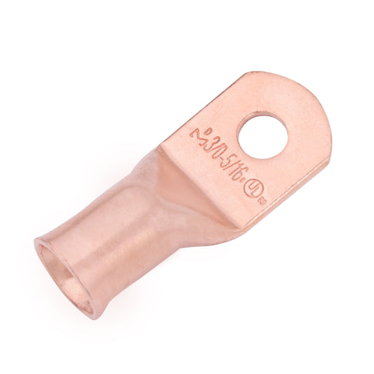 3/0 AWG (000 Gauge) 5/16" Stud, Bare Copper Battery Cable Ends, Wire Lugs, Heavy Duty, MD3056U