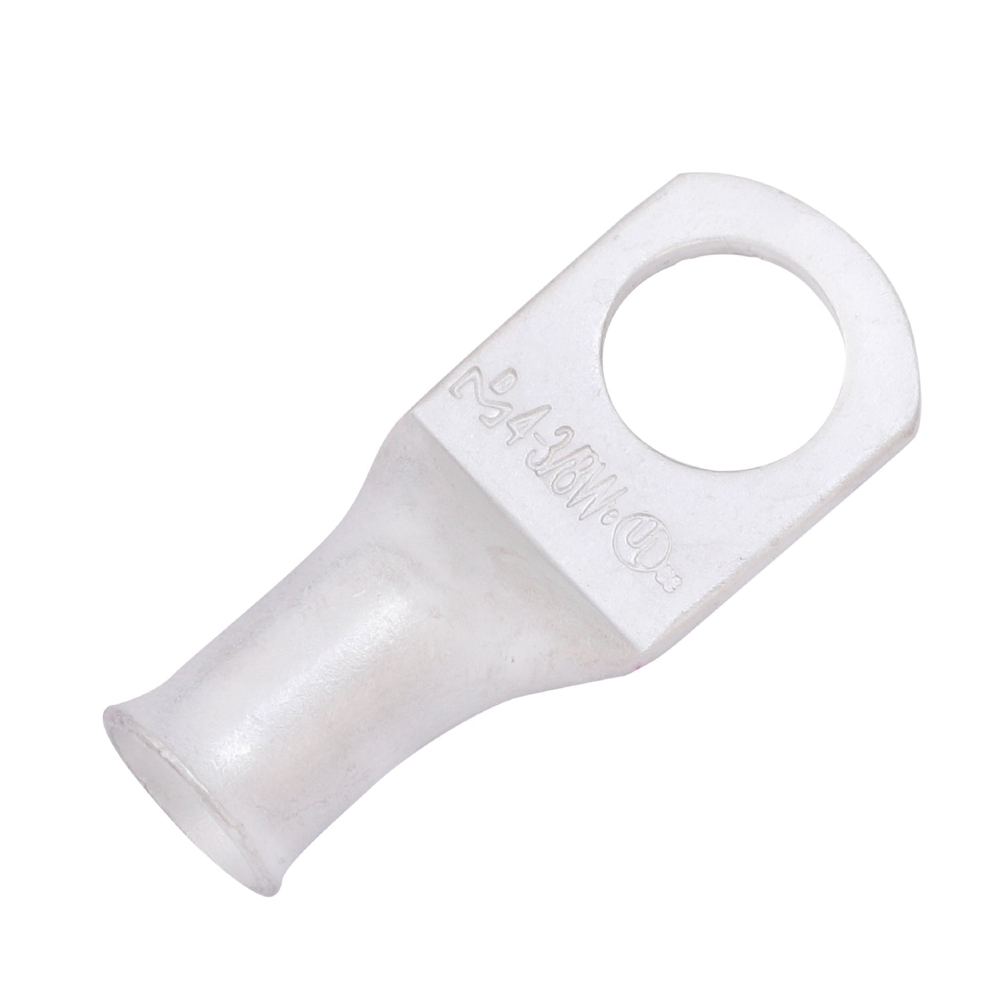 4 AWG (4 Gauge) 3/8" Stud, (Wide Pad) Tinned Copper Battery Cable Ends, Wire Lugs, Marine Grade, MD0438PW