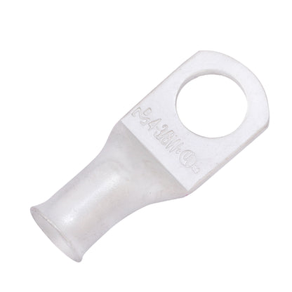 4 AWG (4 Gauge) 3/8" Stud, (Wide Pad) Tinned Copper Battery Cable Ends, Wire Lugs, Marine Grade, MD0438PW