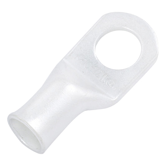 1/0 AWG (0 Gauge) 1/2" Stud, (Wide Pad) Tinned Copper Battery Cable Ends, Wire Lugs, Marine Grade, MD1012PW