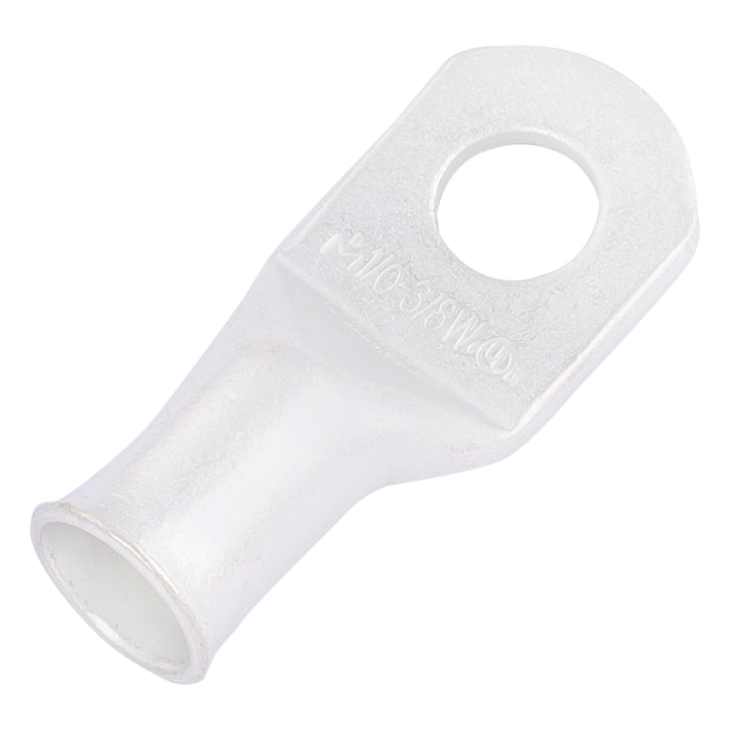 1/0 AWG (0 Gauge) 3/8" Stud, (Wide Pad) Tinned Copper Battery Cable Ends, Wire Lugs, Marine Grade, MD1038PW