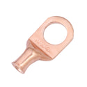 6 AWG, 1/2" Stud, Bare Copper Battery Cable Ends, Wire Lugs, Heavy Duty, MD0612UX - 1