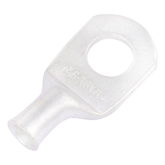 6 AWG (6 Gauge) 3/8" Stud, (Wide Pad) Tinned Copper Battery Cable Ends, Wire Lugs, Marine Grade, MD0638PX