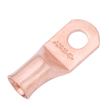 2/0 AWG (00 Gauge) 3/8" Stud, Bare Copper Battery Cable Ends, Wire Lugs, Heavy Duty, MD2038U