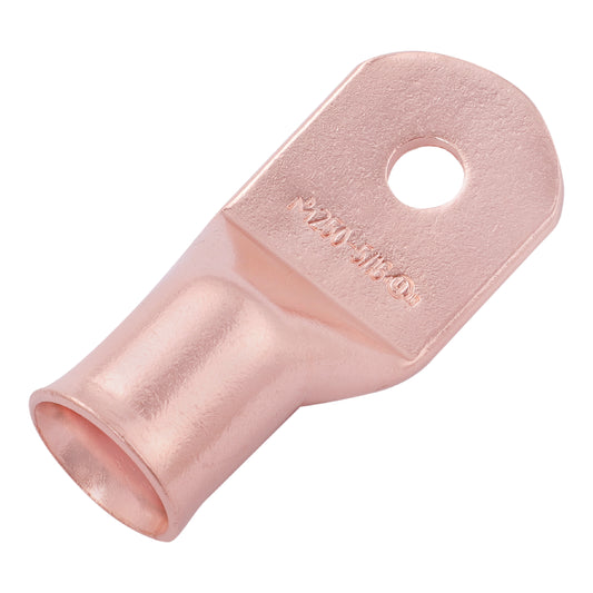 250 MCM, 5/16" Stud, Bare Copper Battery Cable Ends, Wire Lugs, Heavy Duty, MD25056U