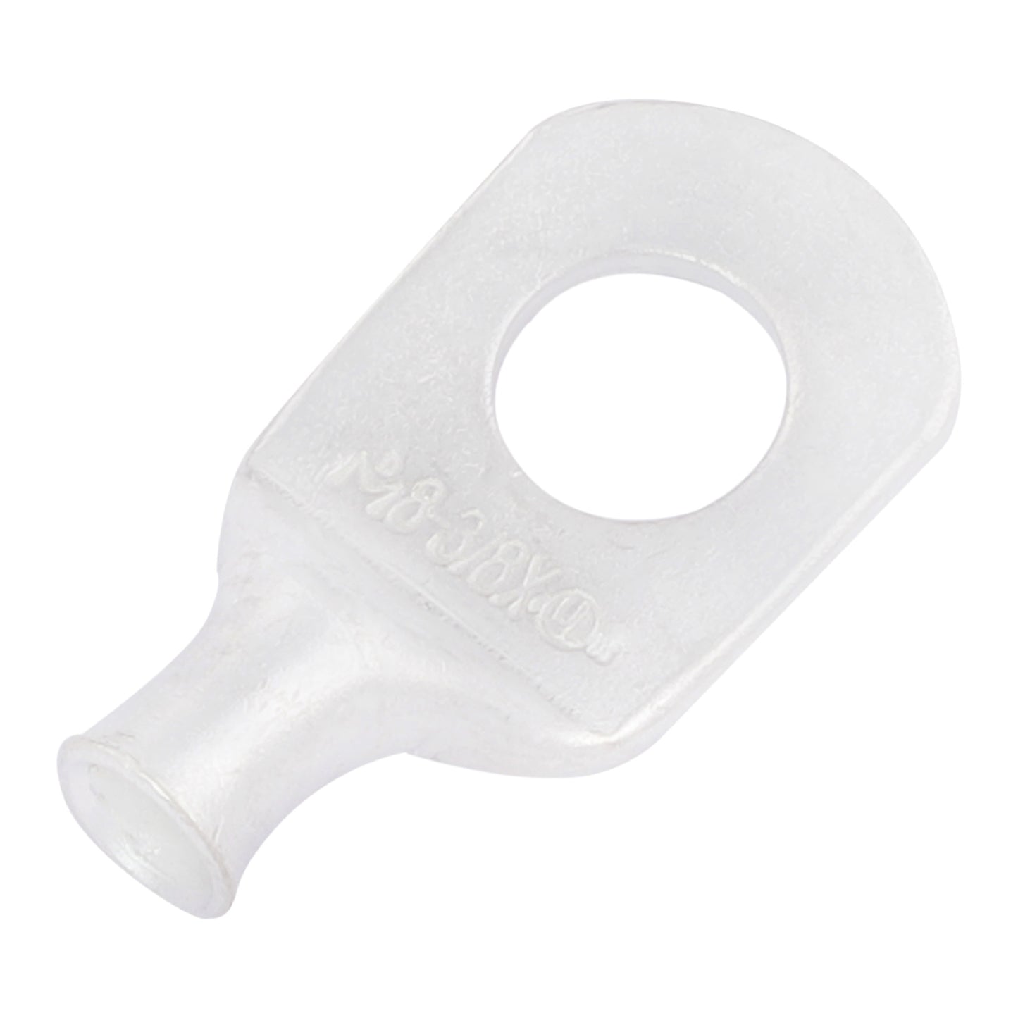 8 AWG (8 Gauge) 3/8" Stud, (Wide Pad) Tinned Copper Battery Cable Ends, Wire Lugs, Marine Grade, MD0838PX