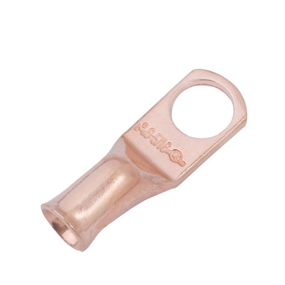 6 AWG (6 Gauge) 5/16" Stud, Bare Copper Battery Cable Ends, Wire Lugs, Heavy Duty, MD0656U