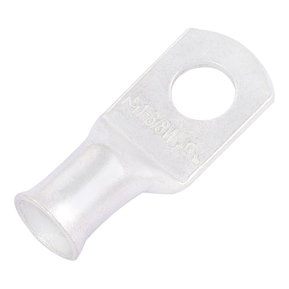 1AWG (1 Gauge) 3/8" Stud, (Wide Pad) Tinned Copper Battery Cable Ends, Wire Lugs, Marine Grade, MD0138PW