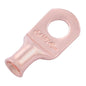 4 AWG (4 Gauge) 3/8" Stud, (X-Wide Pad) Bare Copper Battery Cable Ends, Wire Lugs, Heavy Duty, MD0438UX