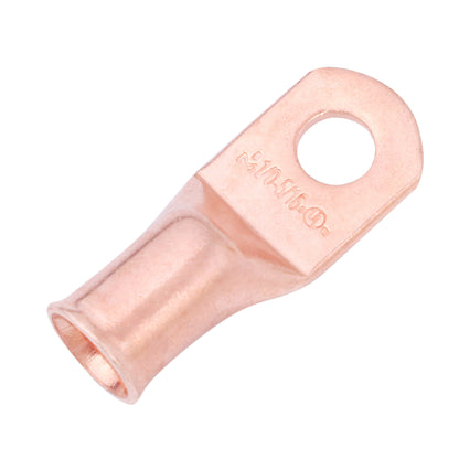 1/0 AWG (0 Gauge) 5/16" Stud, Bare Copper Battery Cable Ends, Wire Lugs, Heavy Duty, MD1056U