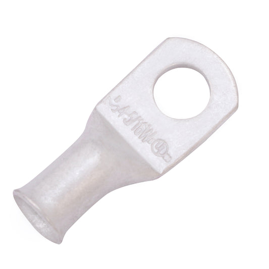 4 AWG (4 Gauge) 5/16" Stud, (Wide Pad) Tinned Copper Battery Cable Ends, Wire Lugs, Marine Grade, MD0456PW